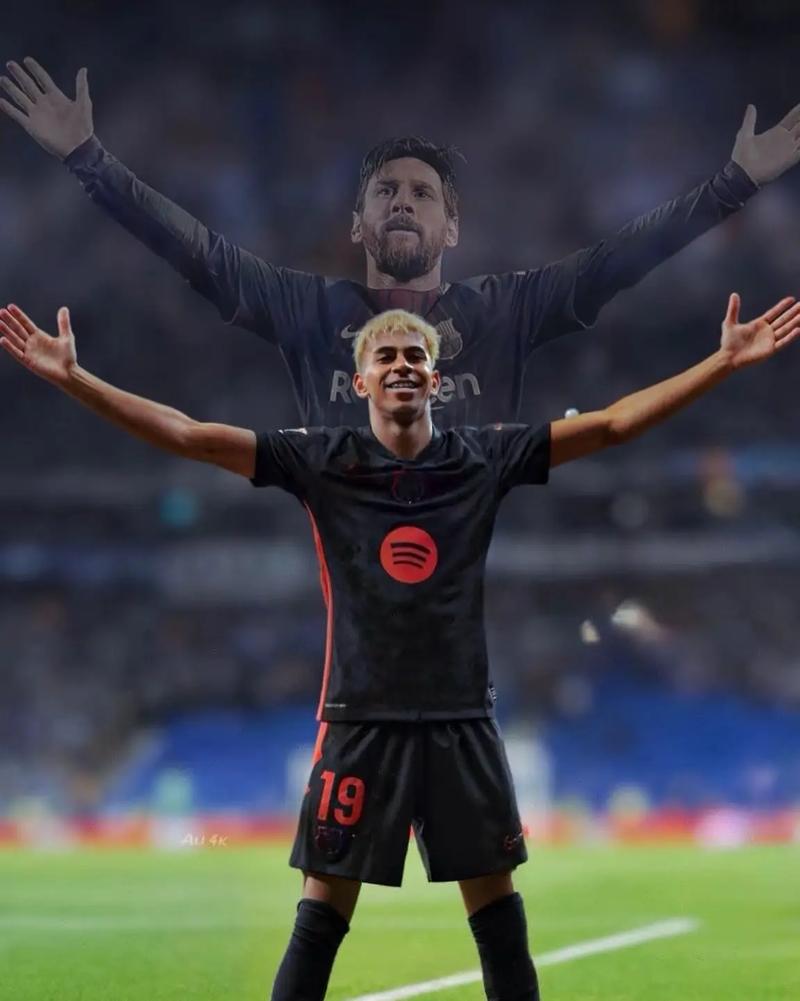 巴萨vs纽卡次回合海报：亚马尔、费尔明、坎塞洛、丹伯恩出镜